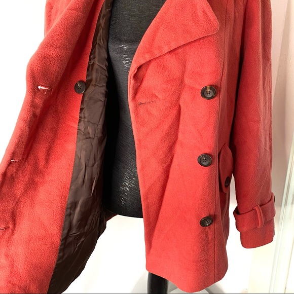 Talbots Double Breasted Wool Coat - Picture 10 of 16